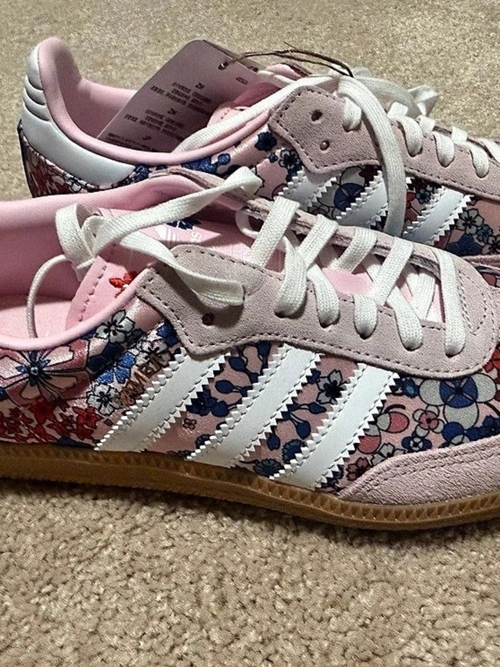 adidas Liberty London x adidas Samba OG J Clear Pink Floral Clear Pink Floral 5.